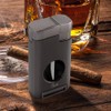 Cigar Torch Lighter, Triple Jet Flame Refillable Butane Lighters with