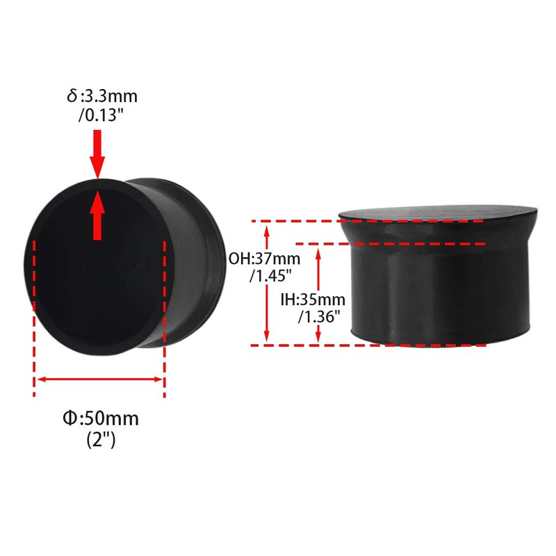 Flyshop Furniture Table Covers Non-Slip Heavy Duty Rubber Leg Tips