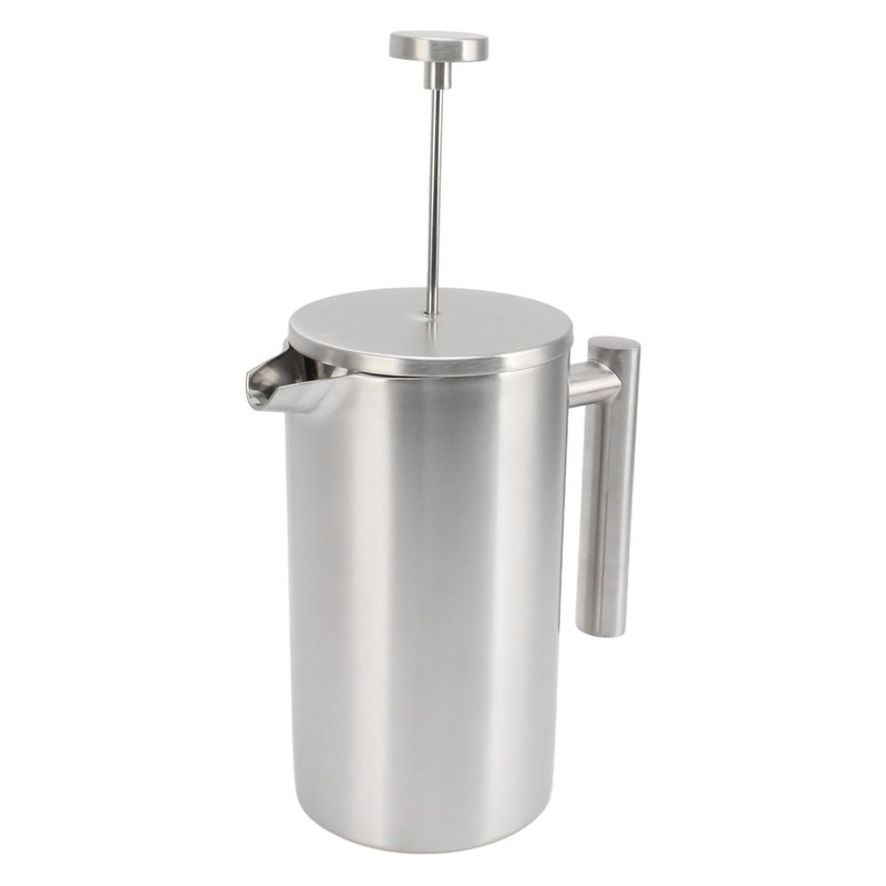French Press Coffee Maker Dishwasher Safe Double Wall Insulated Rust