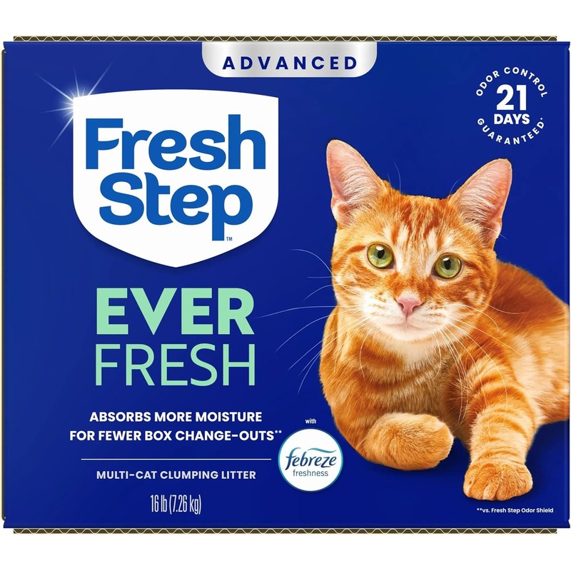 Fresh Step Advanced Ever Fresh Multi Cat Clumping Cat Litter,