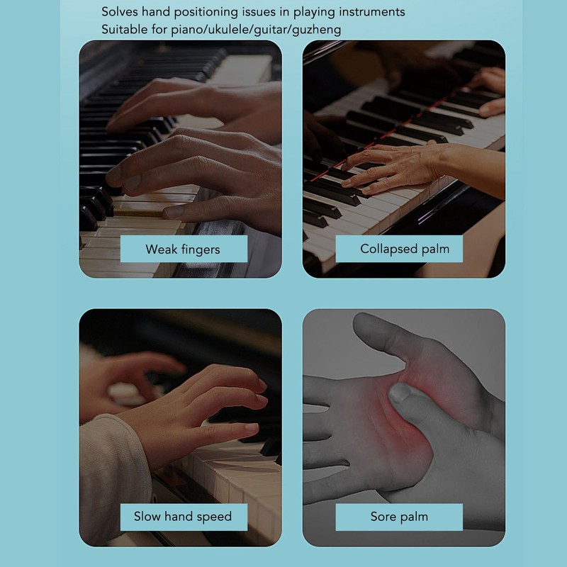 Finger Strengthener Piano Finger Trainers Hand Grip Exerciser Ergonomic Trainer