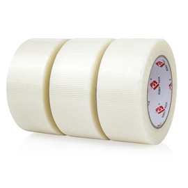 BOMEI PACK 3 unidades de cinta adhesiva transparente, 2 pulgadas x 30 yardas, cinta adhesiva transparente resistente, resistente al agua, sin residuos, fuerte resistencia, cinta adhesiva transparente,