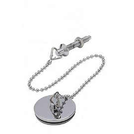 1 1/2 Inch Basin Chrome Plated Plug with Chain Stay