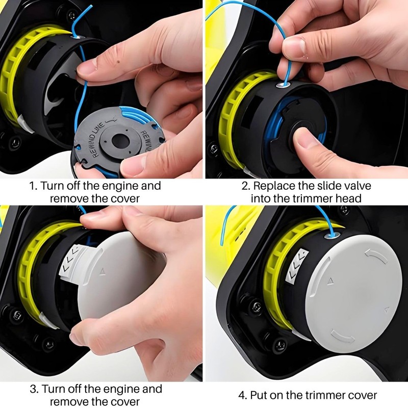 AUCANNIO Strimmer Spool Compatible with AC14RL3A, Olt1832 Rac124, 6Pcs Strimmer