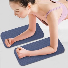 TPE Mini Auxiliary Yoga Pad 10MM Mat for Home Workouts (2-Pack) Yoga Pad 10mm - Blue 2P