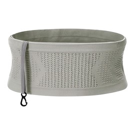 MilyaDE High Elastischer Laufgürtel Atmungsaktiv Verdeckte Multi Strick Hüfttasche Sportgürtel für Fitness Joggen Wandern Bequem Tragbar, Grau XL