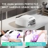 L'UGX 2 in 1 UV LED Nail Lamp, Rechargeable UV