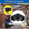 4-Pack Heavy Pergola Brackets, 3-Way 90 Degree Connector for 4x4