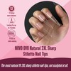 NOVO OVO XXL Straight Sharp Stiletto Natural Nail Tips Press