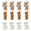 12 Pcs Mini Stuffed Bears Comfortable Soft Cute Mini Teddy