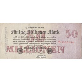 Prophila Collection Banknote German Reich Rosenbg: 97a, Reichsdruckerei gebraucht (III) 1923 50 Million Marks (Banknotes for Collectors - No Payment Method)