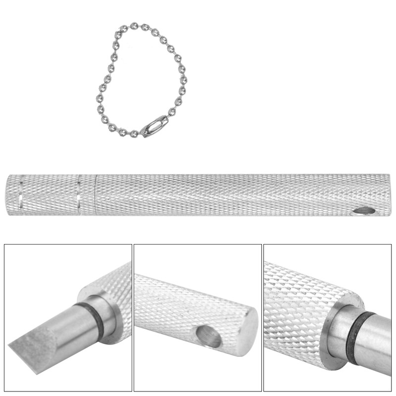 Silver Alloy Club Head Tip Cleaning Knife Groove Cleaner Golf