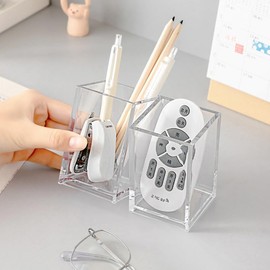 MAGICLULU Porta Pinceles Multifuncional Organizador De Escritorio Con Contenedor De Papelería Para Oficina Y Hogar 3.93X2.55X2.55In Gran Capacidad    
