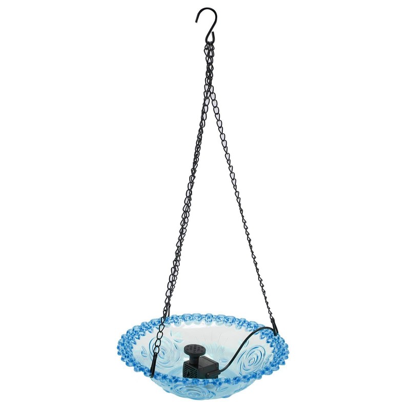 Hanging Bird Bath, Bird Bath Bowl with Fountain USB Powered,