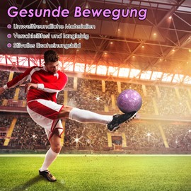 KWJEIULSOQ Football Size 5, Football Purple, Football Children Unisex, 2024 Ball, Football Play and Training Ball, Size 5 for Children and Adults, Outdoor, Indoor Training