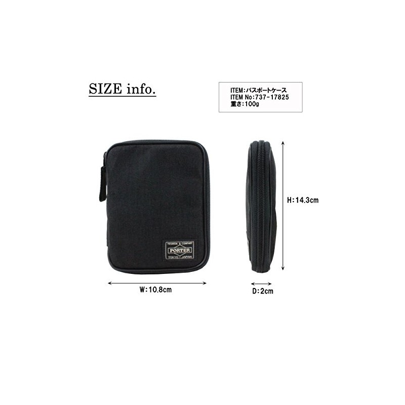 Porter HYBRID Passport Case, Black