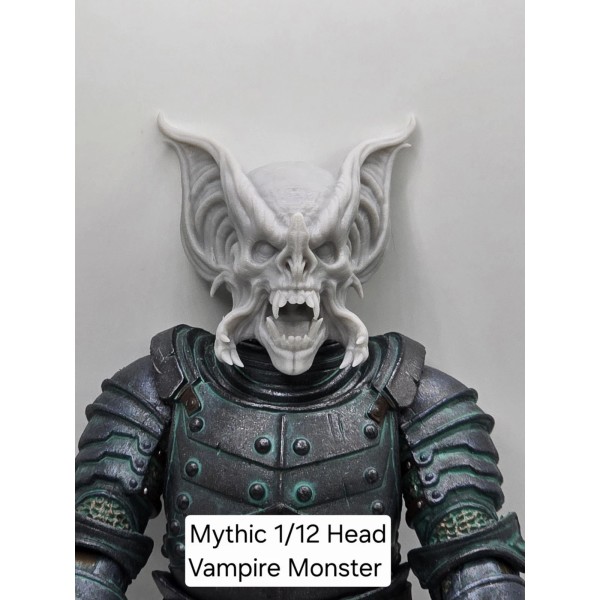 Dragon 3d Printed VAMPIRE MONSTER Head 1.0 Scale For Mythic