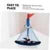 Operitacx Sailing Ship Model Decorative Sailboat Craft for Home Fish