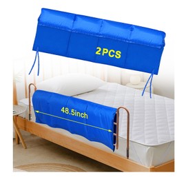Bed Rail Padding Cushion for Hospital Bed Rails Pads Covers for Elderly Adults Safety Bed Guard Side Rails Bumper Sides Half Rail Cover Seniors Medical Bed Railings Pads Barrier Protector - 2PCS
