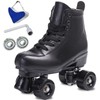 SCUNT Skates Women's Men's High Top Black PU Leather Skates