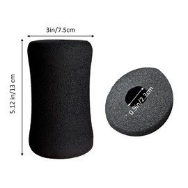 Foam Foot Pads Rollers Set of a Pair for Home Gym Exercise Machines Equipments (5.1x2.75x0.9inches(4 Count))