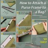 6 Pieces Clasp Lock Packs,BUTUZE 7.48Inch Metal Purse Frame Kiss