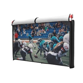 acoveritt Outdoor 50" TV Set Cover,Scratch Resistant Liner Protect LED Screen Best-Compatible with Standard Mounts and Stands (American Flag)