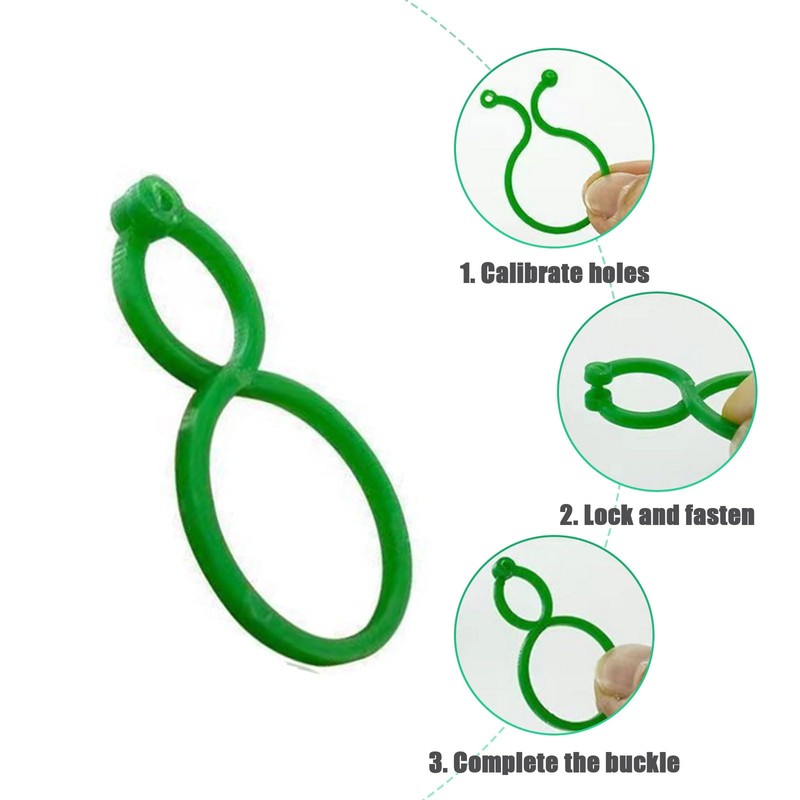 JAMSSOW Pack of 200 Plant Clips, Plant Clips for Trellis