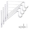 Eau 4 Packs of White Heavy Duty Closet Shelf and