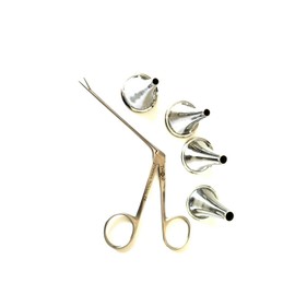 MedTool 4pc Set HARTMANN Ear Speculum & Micro Alligator 3" ENT Nasal Instruments