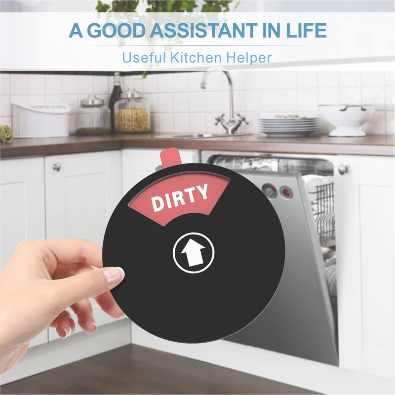 Updated Dishwasher Soft Magnet Clean Dirty Sign, Clean Dirty Running