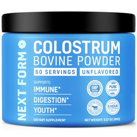 Bovine Colostrum Powder for Women &Men Source of IgG & IgA Grass-Fed, Pure Bovine Colostrum for Gut Health, Immune Support, Muscle Recovery & Wellness, Unflavored - 3.17 Oz - 60 Servings (Made in USA)