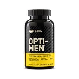 Optimum Nutrition Opti-Men Daily Multivitamin for Men, Immune Support Supplement with Amino Acids, 80 Day Supply, 240 Count, (Packaging May Vary)