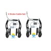 AARNAV Complete V Brake Set V Brakes, Cables Black Levers,