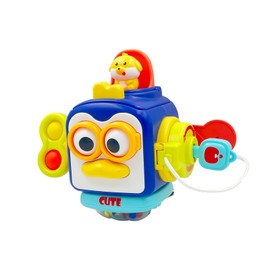 UPJAYEEK Montessori Busy Cube for Toddlers 1-3, Travel Sensory Toys for Babies, Early Learning Fine Motor Skills Educational Puzzle Activity Cube Baby Gifts for 1+ Year Old