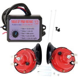 Okiyakusama 12V Car Van Electric Horn Controller Set Control Box Professional Automobiles Accessory Replacement Control Unit