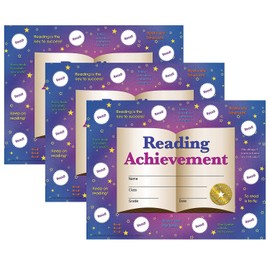 Hayes Publishing Certificate & Reward Set, 8.5-inch x 11-inch, Reading Achievement, 30 Per Pack, 3 Packs (H-VA807-3)