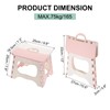 uxcell 8" Folding Step Stool for Adults 165 lbs Capacity
