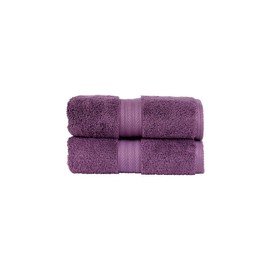 Christy Renaissance 2 Hand Towels Set | Berry Purple | 100% Egyptian Cotton | Luxuriously Soft and Super Absorbent | 675 GSM | Plush Fluffy and Long Lasting