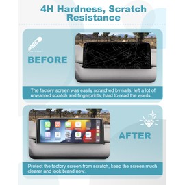 CDEFG Compatible with Mazda CX5 CX-5 2021-2024 2025 Navigation Screen Protector 6H Scratch-Resistant 10.25 Inch GPS Screen Protector Navigation Film CX5 Accessories Pack of 2