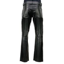 Milwaukee Leather | Classic Fit 5 Pocket Leather Pants for Men - Premium Leather Motorcycle Riding Pants - LKM5790-42