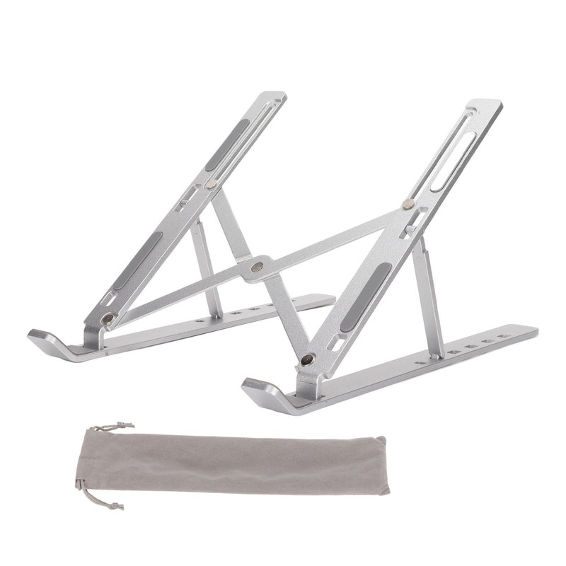 Laptop Stand Aluminium Alloy Adjustable Height Nonslip Rubber Pads Foldable