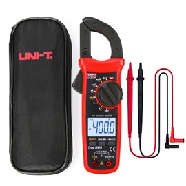 UNI-T UT201R - Medidor de abrazadera digital de corriente alterna TRMS HVAC Amp Ohm Volt Meter Abrazadera en multímetro, rango automático, 4000 unidades, frecuencia de corriente alterna, NCV, CC,