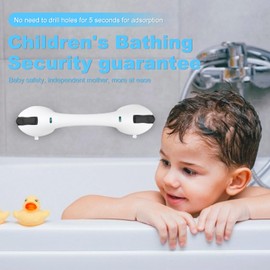 Daren Medical Suction Grab Bars for Bathtubs and Showers, Heavy Duty Shower Handle Removable Shower Handrails for Kids, Bathroom Safety Grip Waterproof(White)