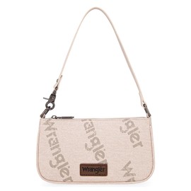 Wrangler Shoulder Bag for Women 90s Retro Top-Handle Hobo Handbag, Stark Beige