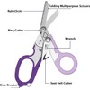 Elegital Emergency Response Shears,Stainless Steel Trauma Shears, Outdoor Camping Rescue