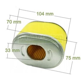 2 x Air Filter Compatible with Honda GX110 GX120 GX140 GX160 GX200 17210-ZE1-505 17210-ZE1-821