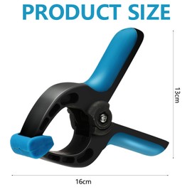 Spring Clamps 6pcs 4 Inch Backdrop Clamps Clips Plastic Heavy Duty Clamp Spring Clamp Small Clamps for DIY Crafts Photography Studio Tarps