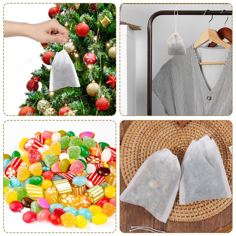 100Pcs Spice Bags for Cooking, 3x4 Inch Sachet Bags Reusable