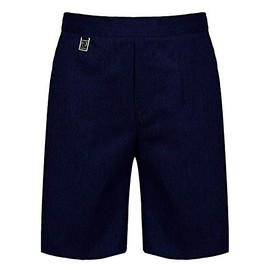 Boys Pull On School Shorts Uniform Elasticated Pull Up - Ages 2-18y (NO ZIPS OR Hooks) Navy